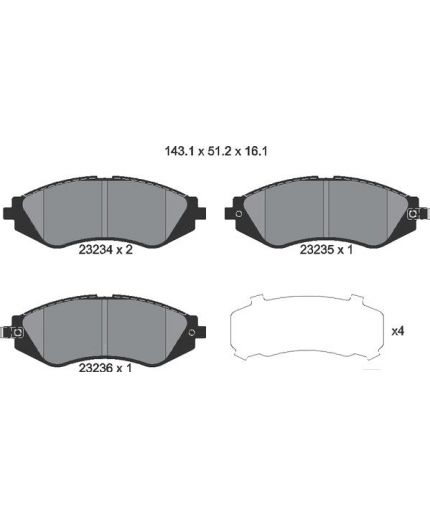 Textar Колодки дисковые