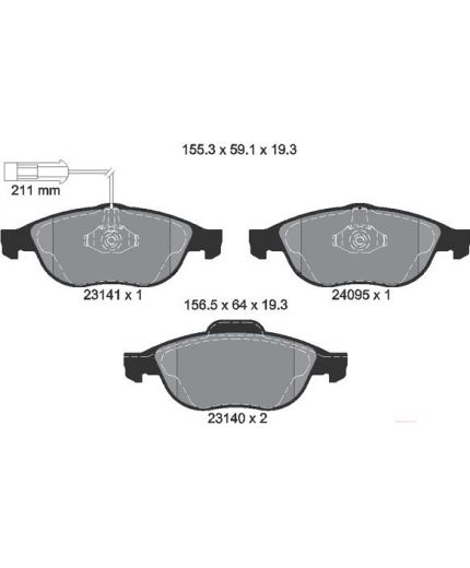 Textar Колодки дисковые