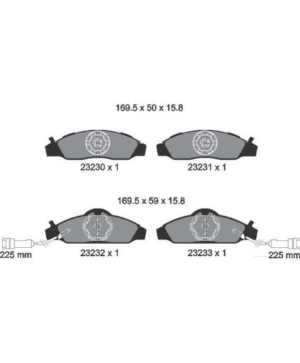 Textar Колодки дисковые передние