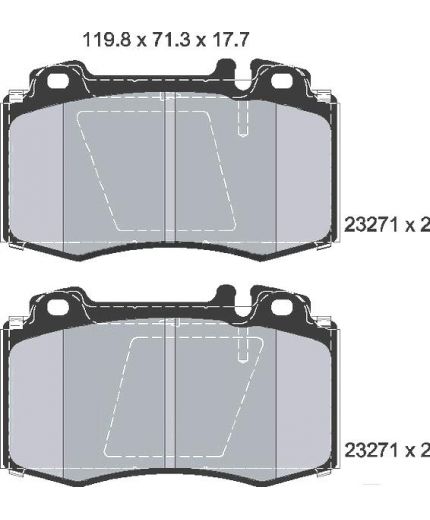 Textar Колодки дисковые передние