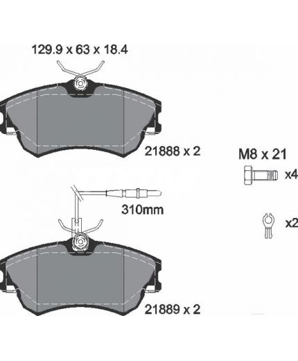 Textar Колодки дисковые передние