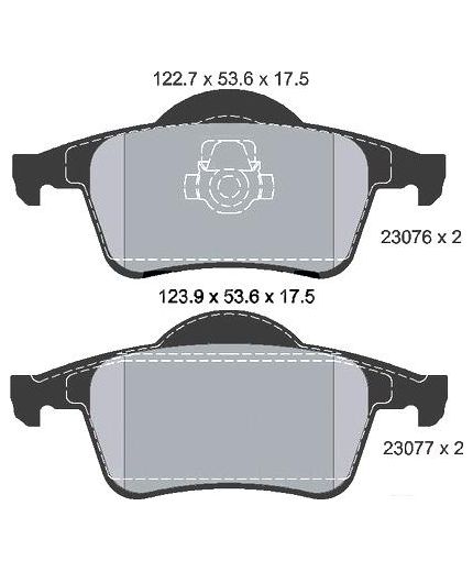 Textar Колодки дисковые задние