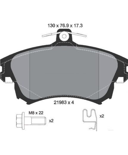 Textar Колодки дисковые