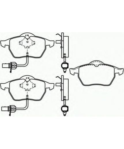 Textar Колодки дисковые передние