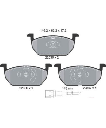 Textar Колодки дисковые