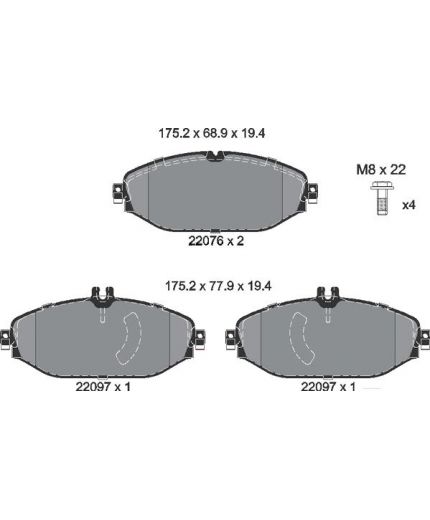 Textar Колодки дисковые
