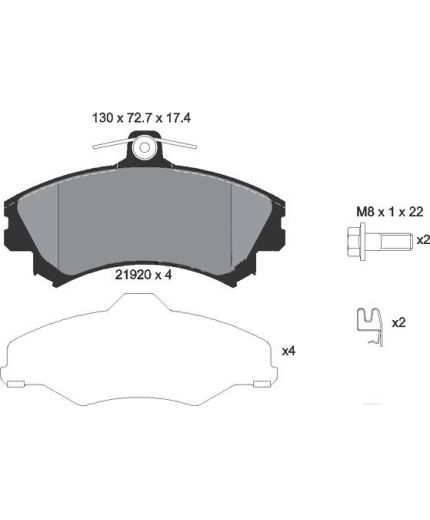 Textar Колодки дисковые