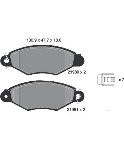 Textar Колодки дисковые передние