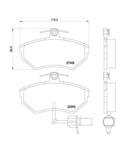 Textar Колодки дисковые передние