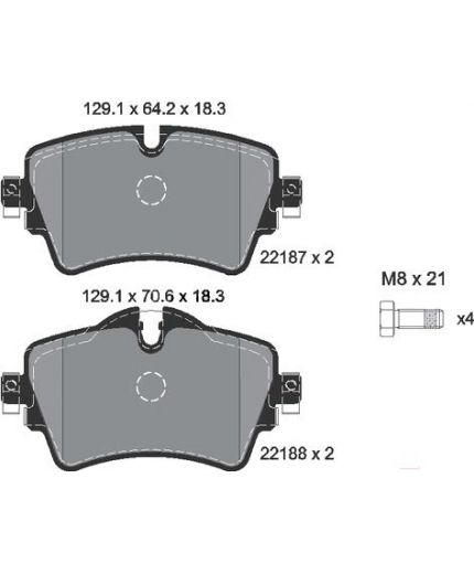 Textar Колодки дисковые передние