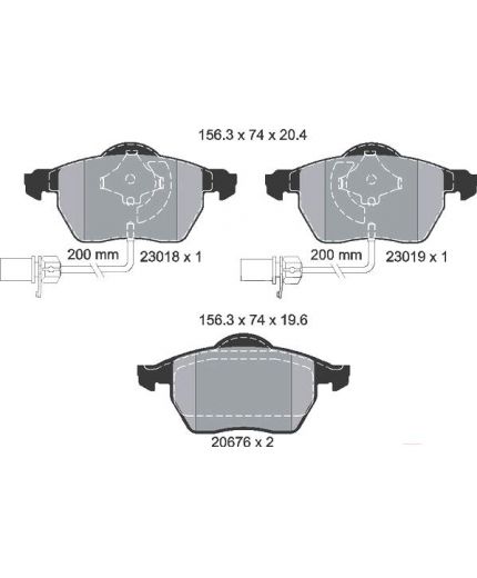 Textar Колодки дисковые передние