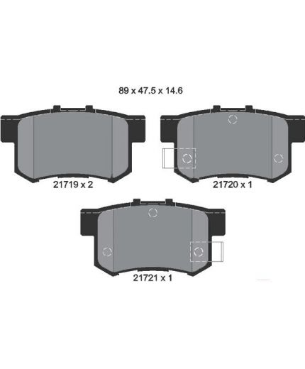 Textar Колодки дисковые задние