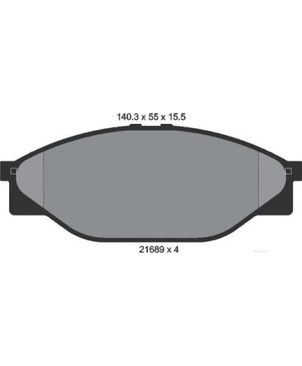 Textar Колодки дисковые передние