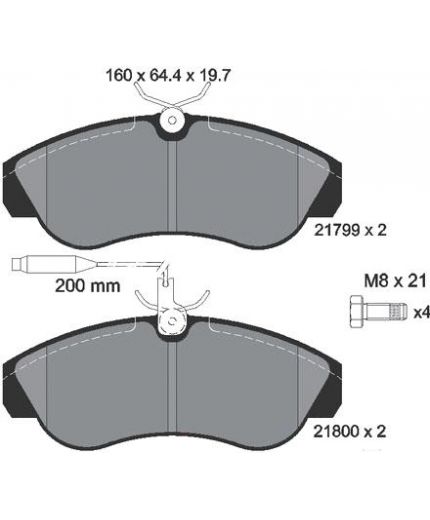 Textar Колодки дисковые