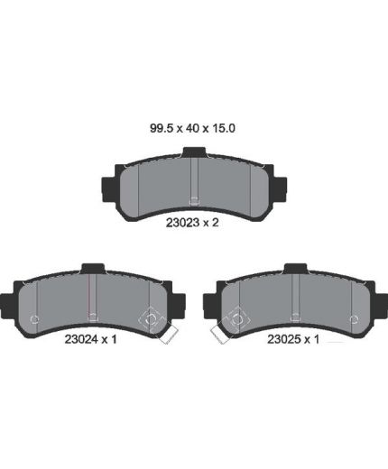 Textar Колодки дисковые задние
