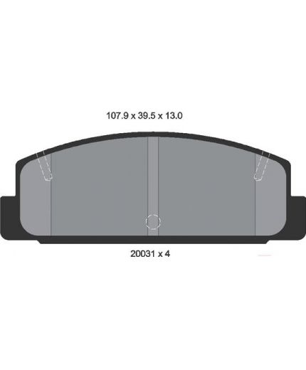 Textar Колодки дисковые задние