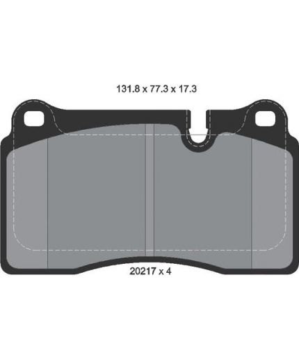 Textar Колодки дисковые передние