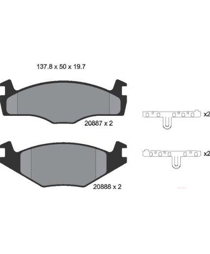 Textar Колодки дисковые передние