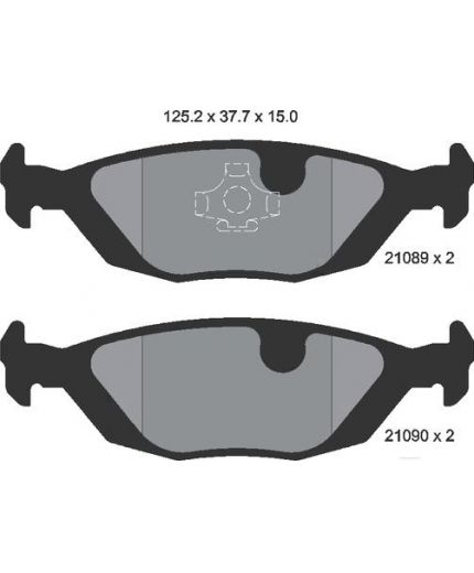 Textar Колодки дисковые задние