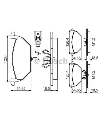 BOSCH Колодки дисковые передние