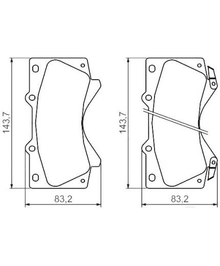 BOSCH Колодки дисковые передние