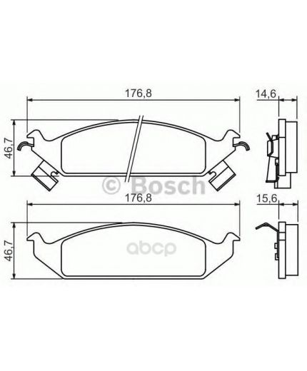 BOSCH Колодки дисковые передние