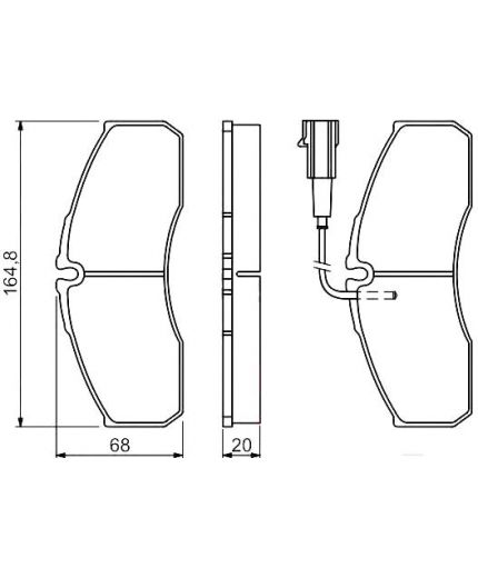 BOSCH Колодки дисковые передние