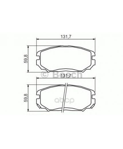 BOSCH Колодки дисковые передние