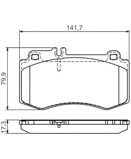 BOSCH Колодки дисковые передние