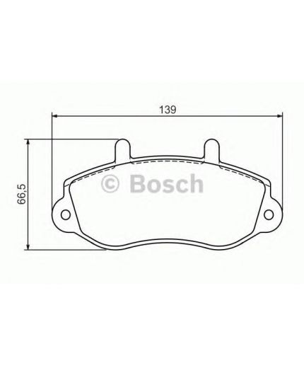 BOSCH Колодки дисковые передние