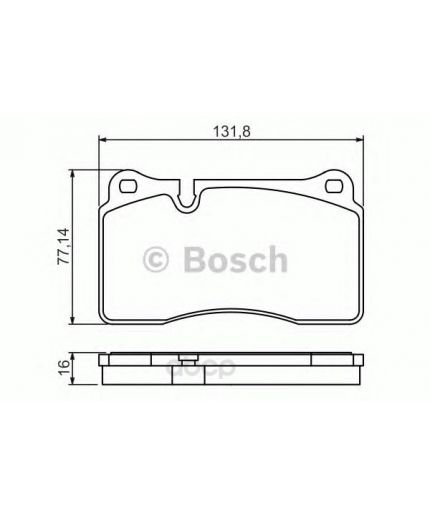 BOSCH Колодки дисковые передние