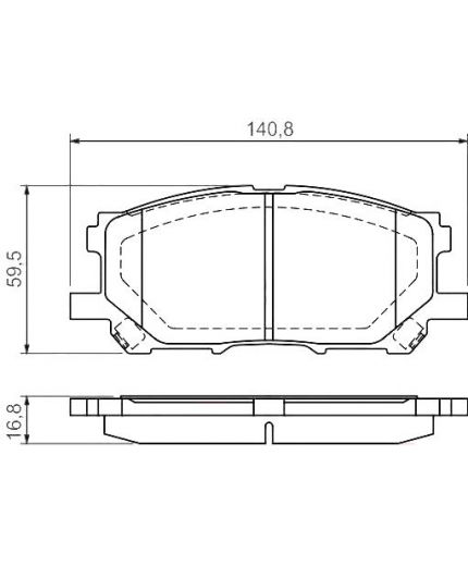BOSCH Колодки дисковые передние