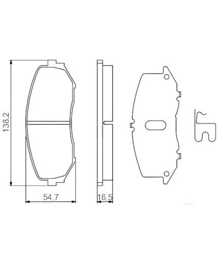 BOSCH Колодки дисковые передние