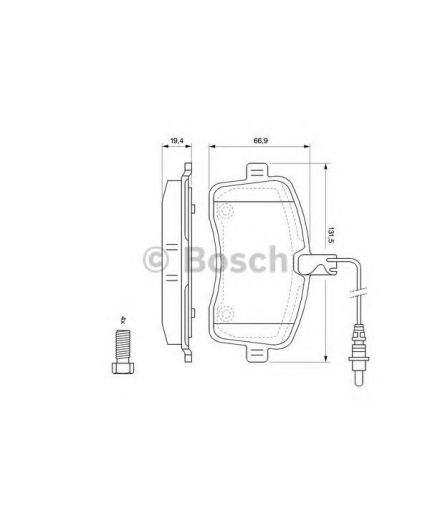 BOSCH Колодки дисковые передние Фото 2