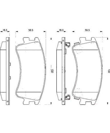 BOSCH Колодки дисковые передние
