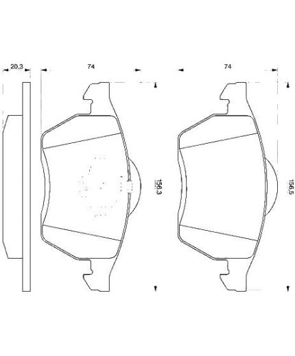 BOSCH Колодки дисковые передние