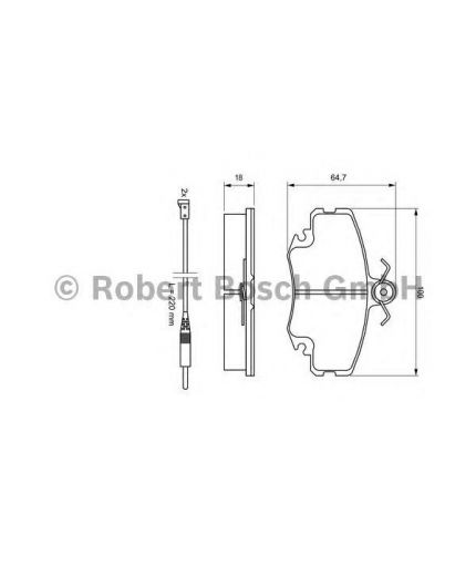 BOSCH Колодки дисковые передние