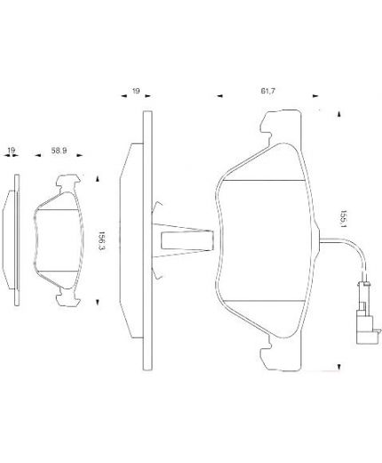 BOSCH Колодки дисковые передние