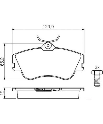 BOSCH Колодки дисковые передние