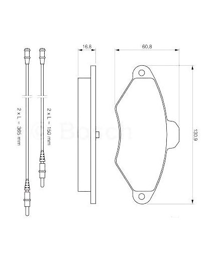 BOSCH Колодки дисковые передние