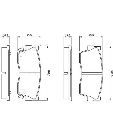 BOSCH Колодки дисковые передние