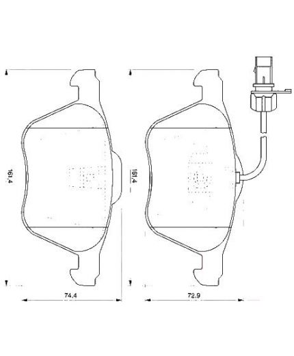 BOSCH Колодки дисковые передние