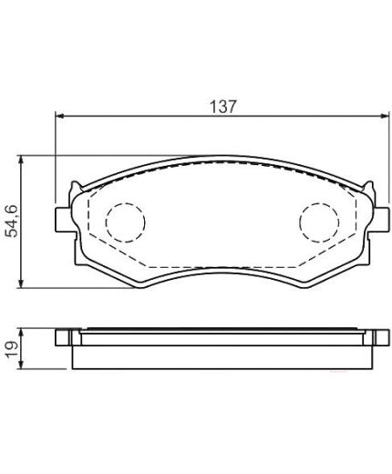 BOSCH Колодки дисковые передние
