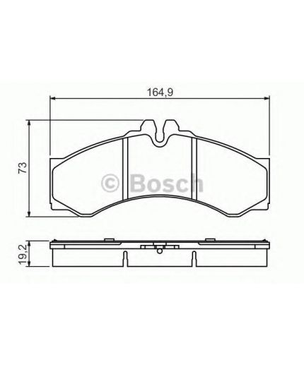 BOSCH Колодки дисковые передние