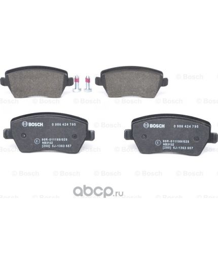 BOSCH Колодки дисковые передние Фото 2