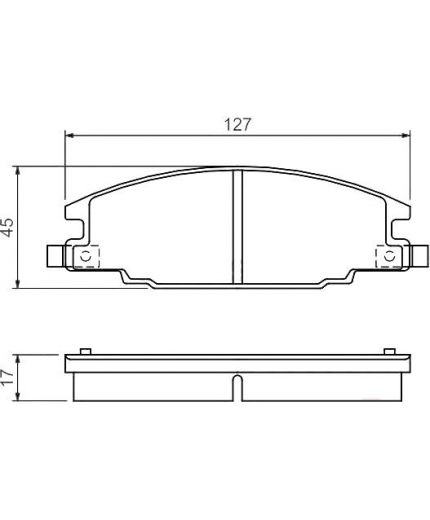 BOSCH Колодки дисковые передние