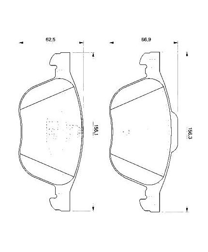 BOSCH Колодки дисковые передние