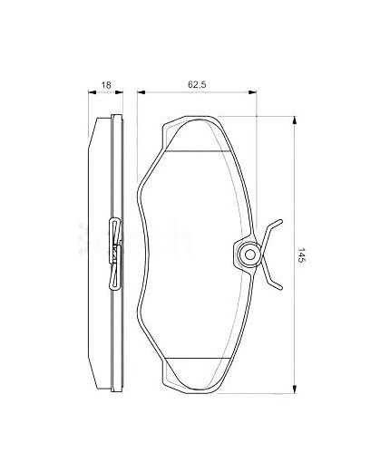 BOSCH Колодки дисковые передние
