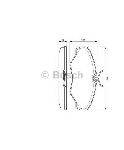 BOSCH Колодки дисковые передние Фото 2