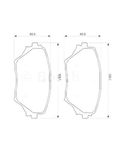 BOSCH Колодки дисковые передние